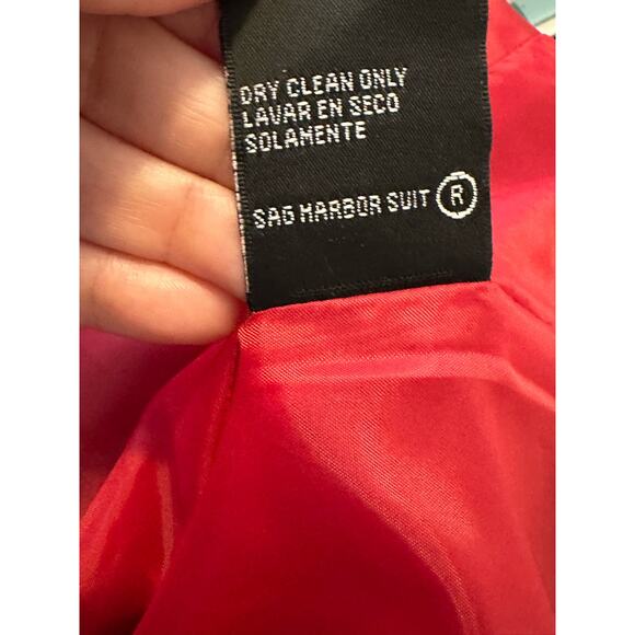 Sag Harbor black tweed sequin trim detail button blazer size 12 - Picture 5 of 10